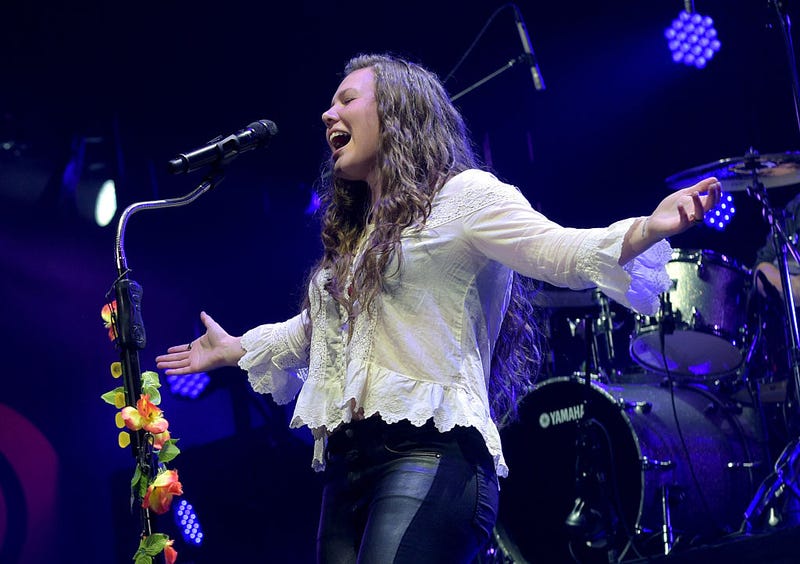 Joy Huerta of music group Jesse y Joy