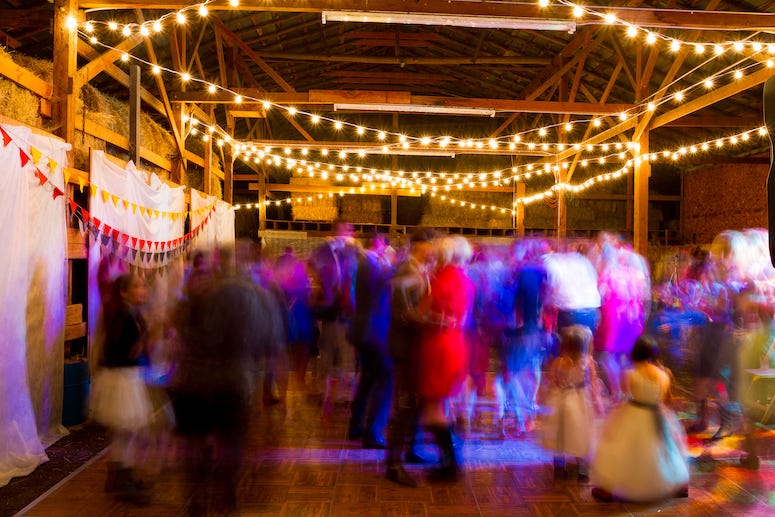 Wedding reception dance floor