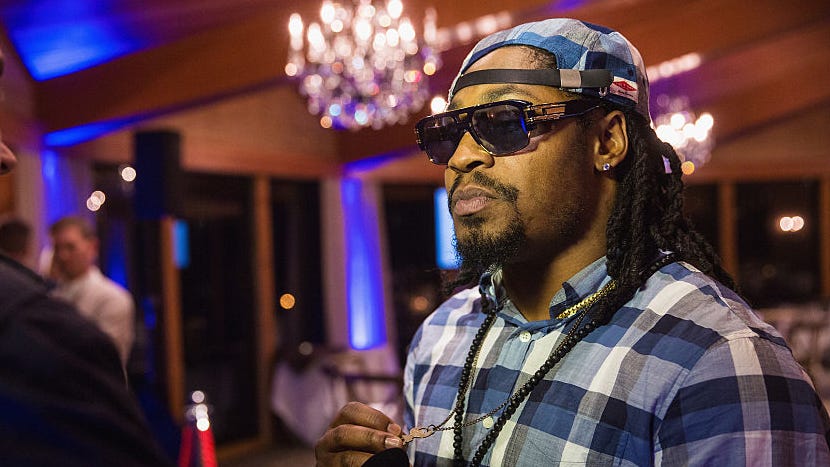 Marshawn Lynch drops (drunken?) F-bomb on Manningcast
