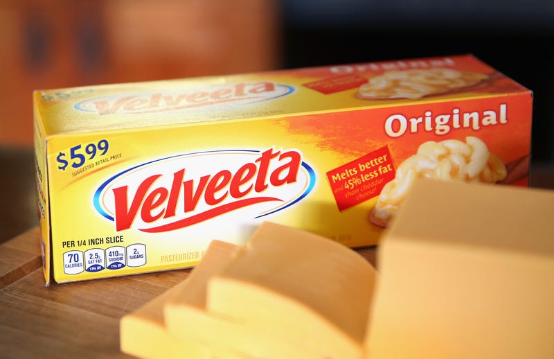 CHICAGO, IL - JANUARY 08: In this photo illustration, Velveeta cheese is shown on January 8, 2014 in Chicago, Illinois. Kraft Foods, the maker of Velveeta, says there is a shortage of the cheese product in some areas.