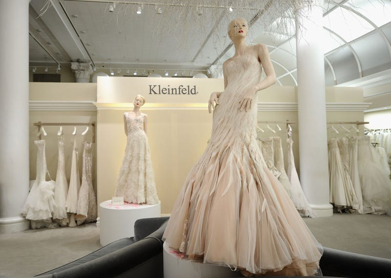 A general view of atmosphere during Gilt Celebrates Kleinfeld Bridal's first ever digital sample sale in their Manhattan store at Kleinfeld on January 12, 2015 in New York City