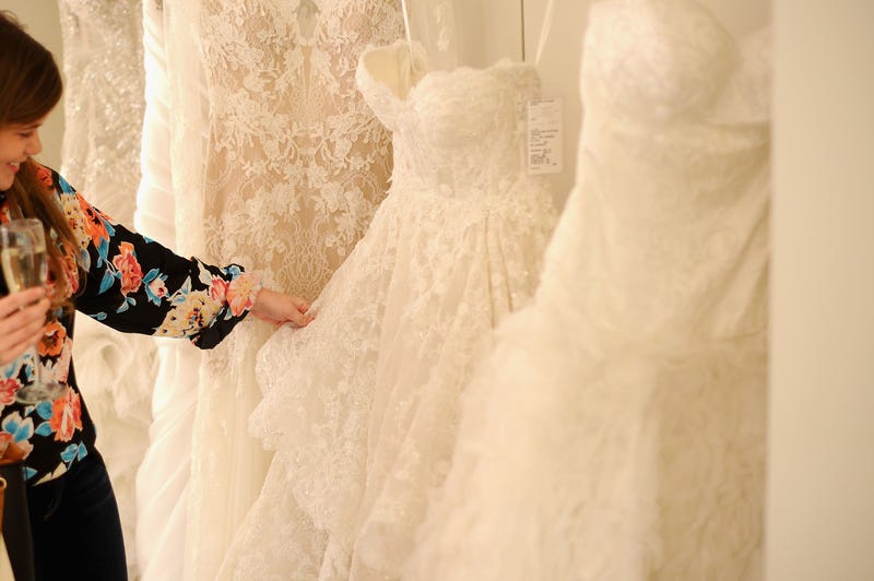 A general view of atmosphere during Gilt Celebrates Kleinfeld Bridal's first ever digital sample sale in their Manhattan store at Kleinfeld on January 12, 2015 in New York City