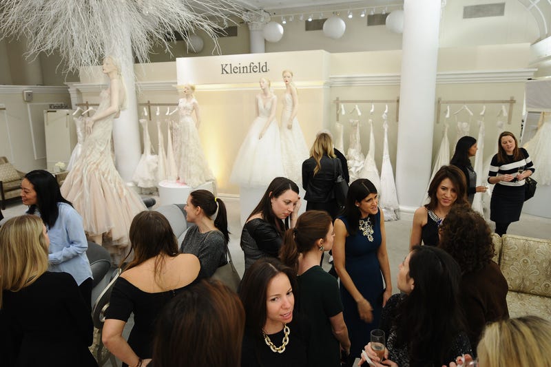 A general view of atmosphere during Gilt Celebrates Kleinfeld Bridal's first ever digital sample sale in their Manhattan store at Kleinfeld on January 12, 2015 in New York City
