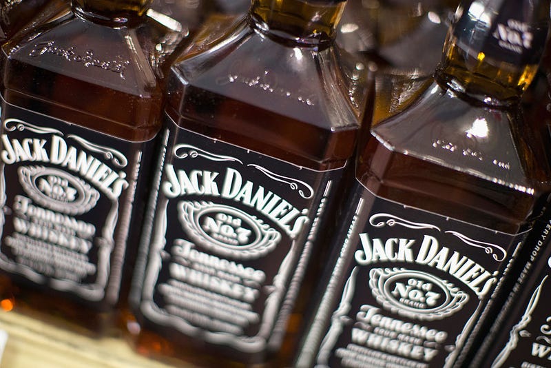 Jack Daniels Tennessee Whiskey is offered for sale at a liquor store on February 3, 2015 in Chicago, Illinois. 