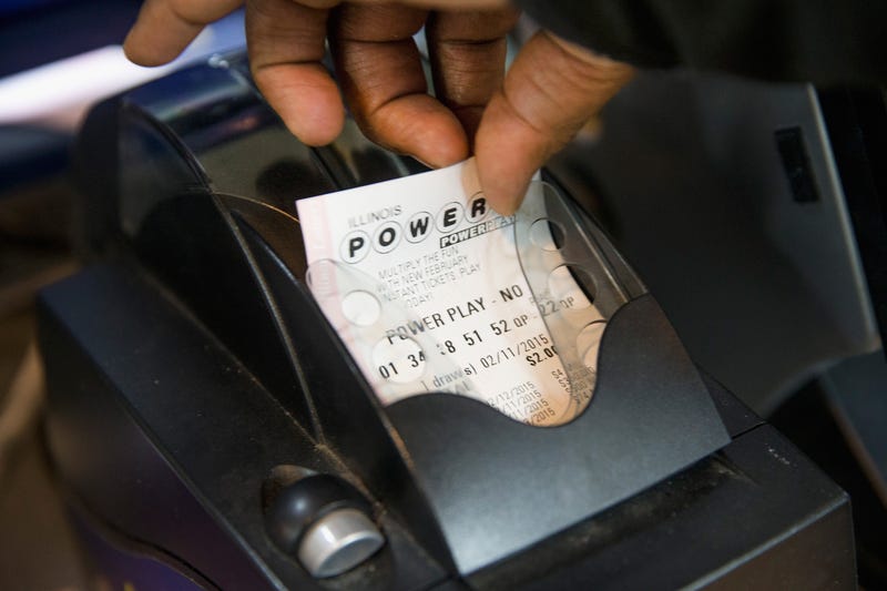 A Powerball lottery ticket is printed for a customer at a 7-Eleven store on February 11, 2015 in Chicago, Illinois.