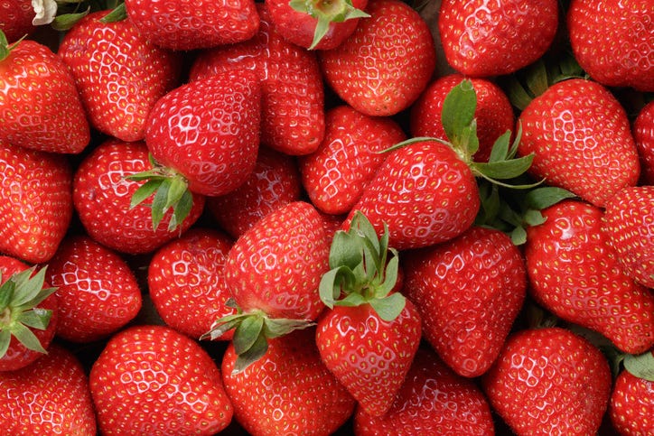 Strawberries stock photo. 