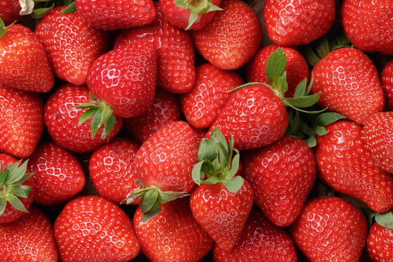 Strawberries stock photo. 