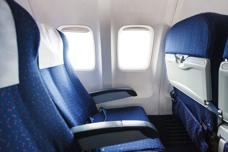 Airplane seats. 