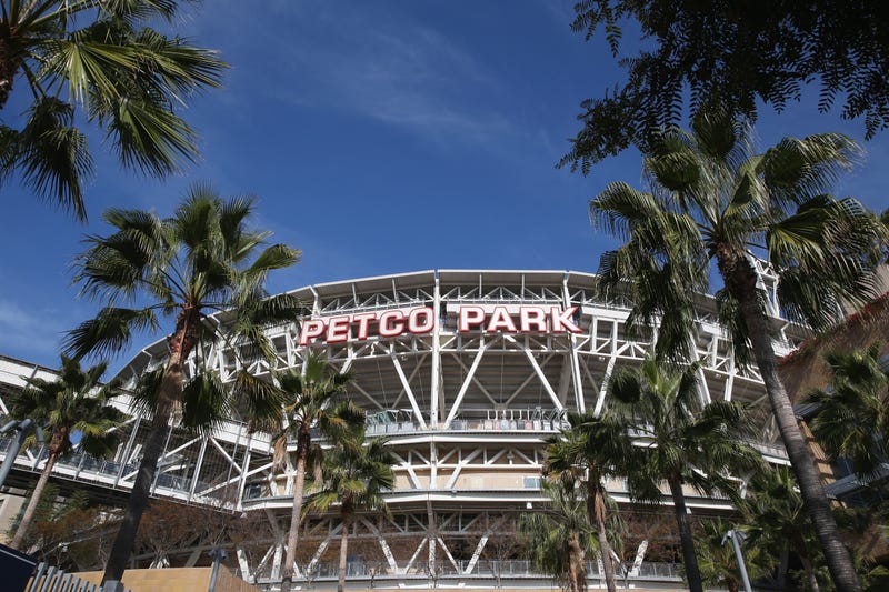 Outside Petco Park in San Diego.