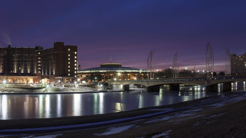 Wichita skyline - stock photo