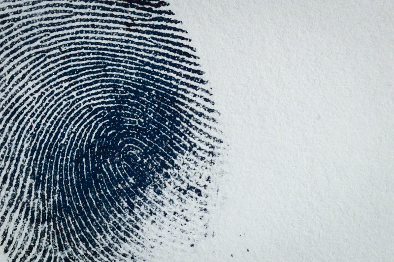 Ink Fingerprint on paper