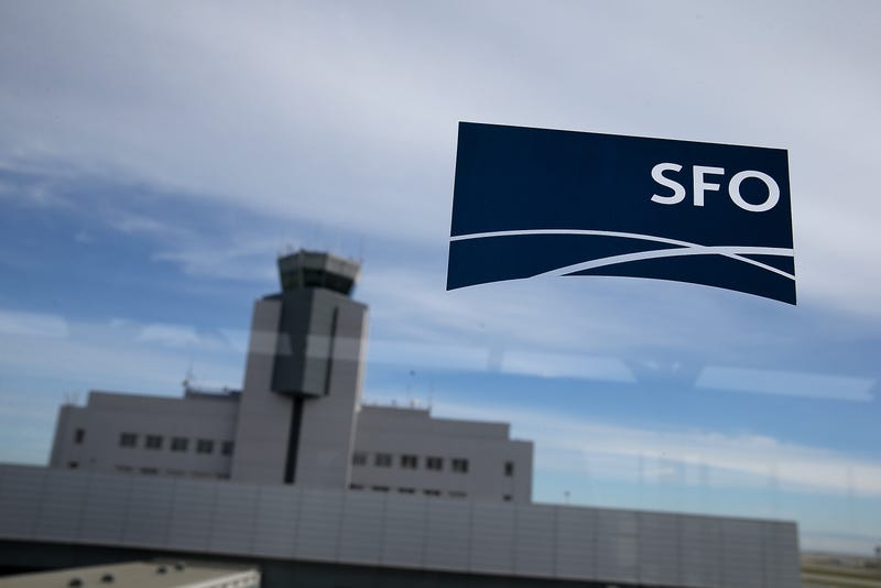 Terminal two is seen through the window of a sky train station at San Francisco International Airport on March 13, 2015 in San Francisco, California.