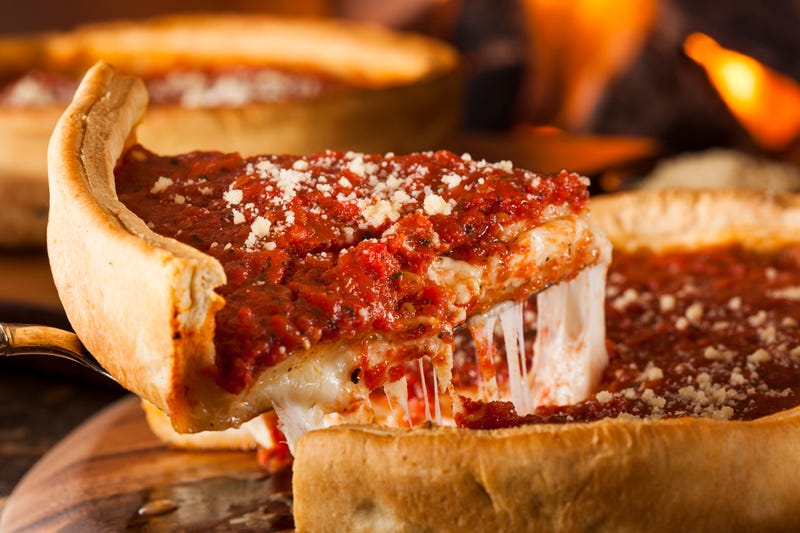 Chicago-style pizza