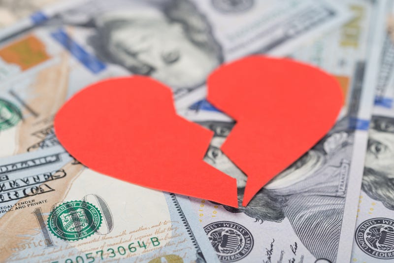broken heart money