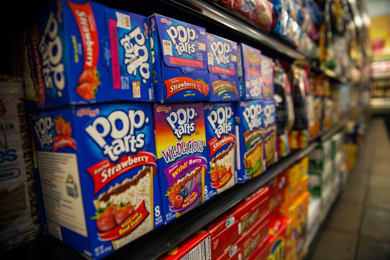 Pop Tarts boxes on shelf
