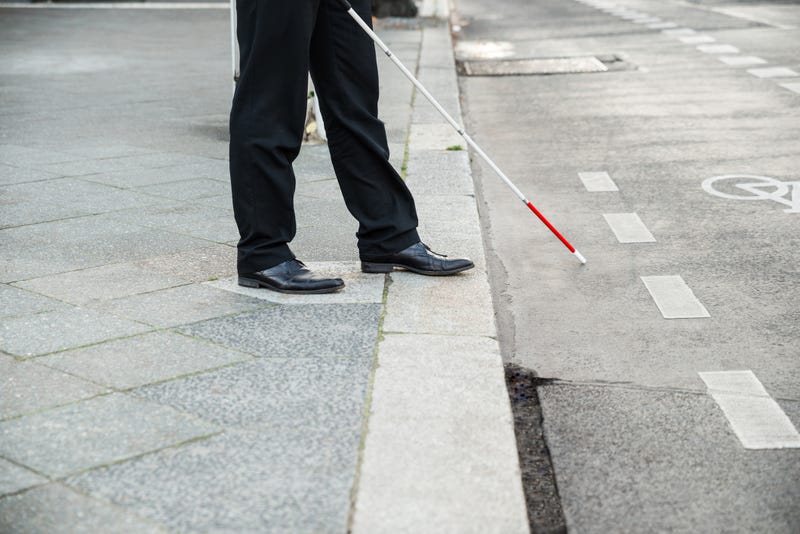 Blind man.