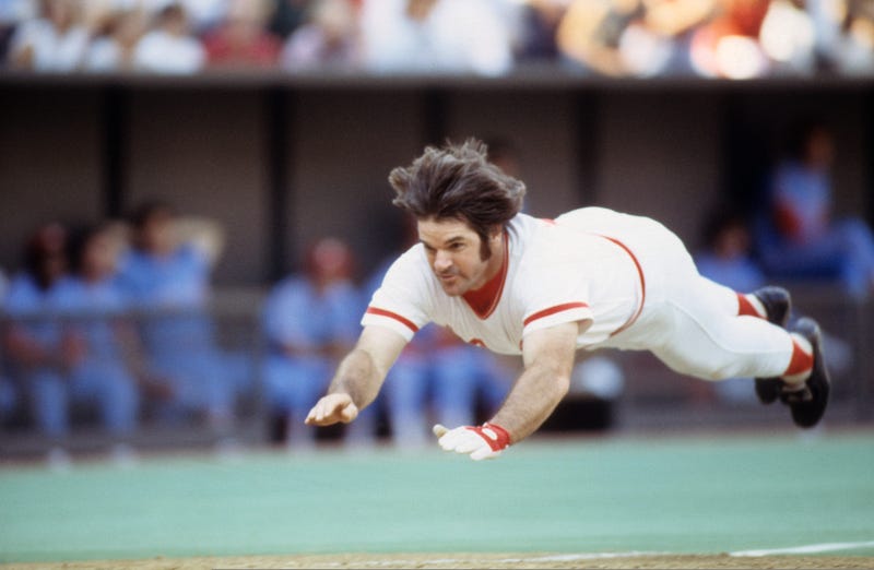 Pete Rose sliding