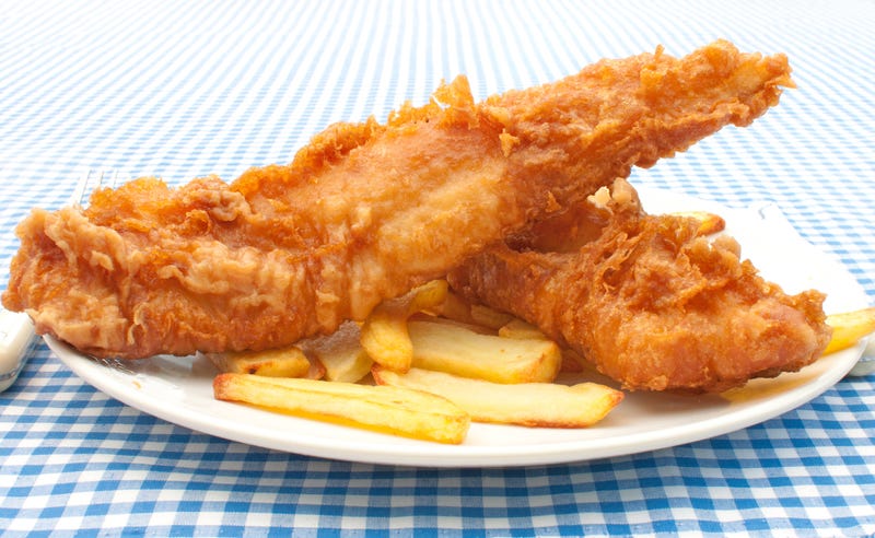 File Photo: Fried fish with French fries 