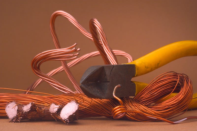 copper becomes very expensive and plunderings of electric cables become a problem.