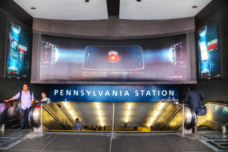 Entrance to Penn Station on May 11, 2013 in Manhattan.