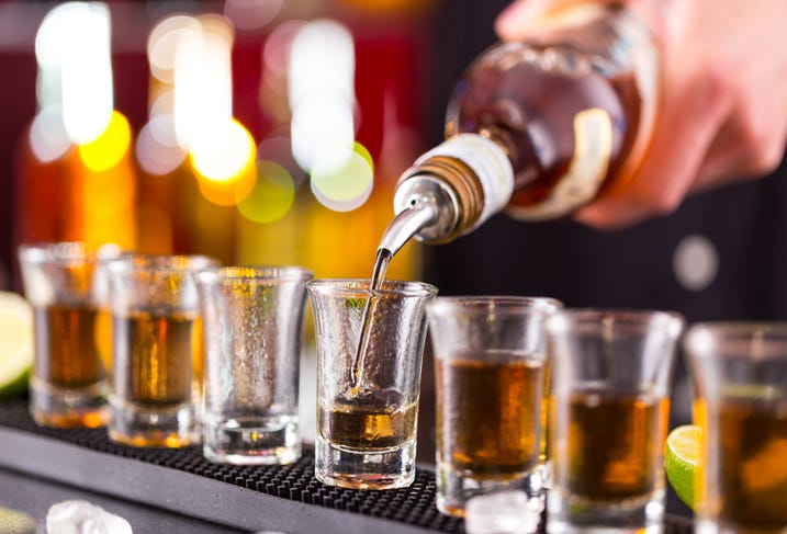 pouring shots