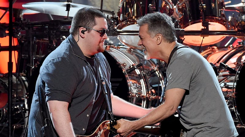 Wolfgang Van Halen and Eddie Van Halen (2015)