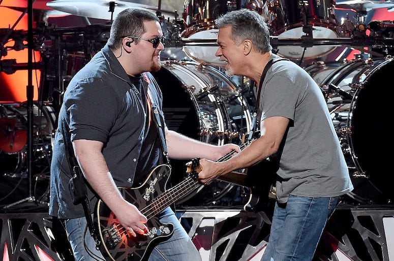 Wolfgang and Eddie Van Halen