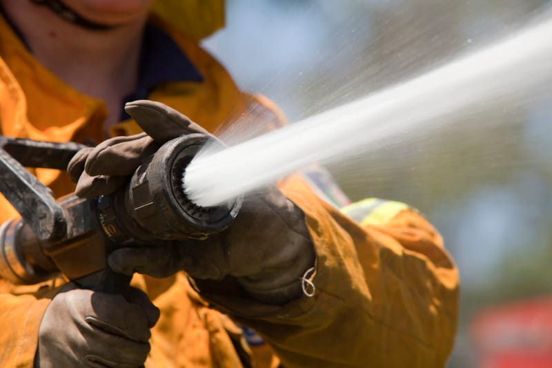 Police and firefighters in Macomb County have asked drivers to steer clear of the area as they work to subdue the blaze Tuesday morning.