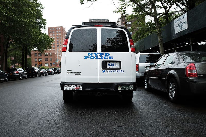 An NYPD van