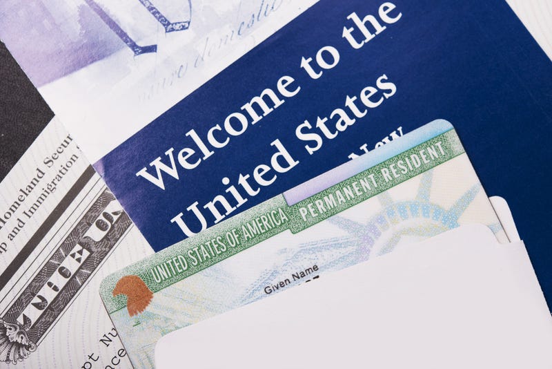 welcome to the united states brochure with permanent resident card