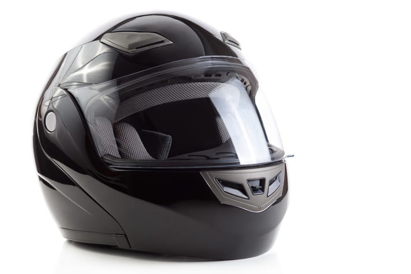 Black flip up helmet for racing motorbike sports