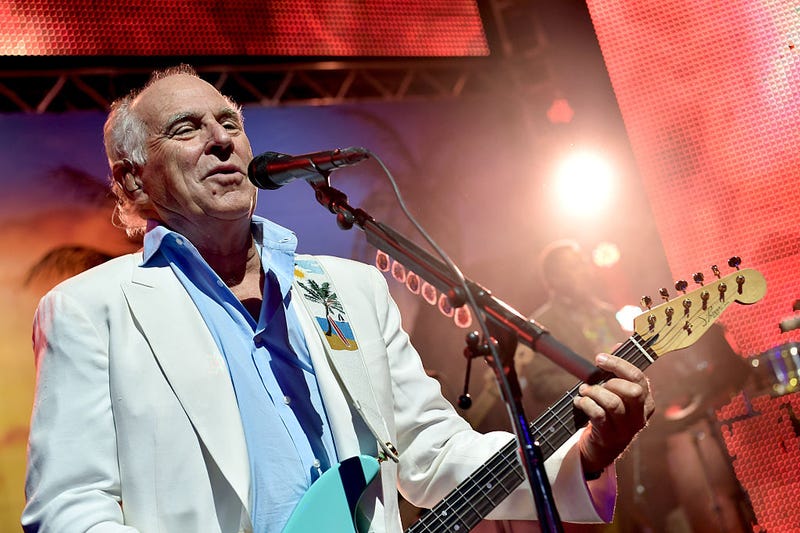 Musician Jimmy Buffett performs at the after party for the premiere of Universal Pictures' "Jurassic World" at Hollywood & Highland on June 9, 2015 in Los Angeles, California. (Photo by Kevin Winter/Getty Images)