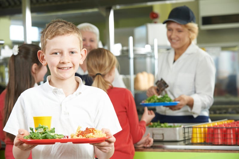 Healthy Lunch In School Cafeteria