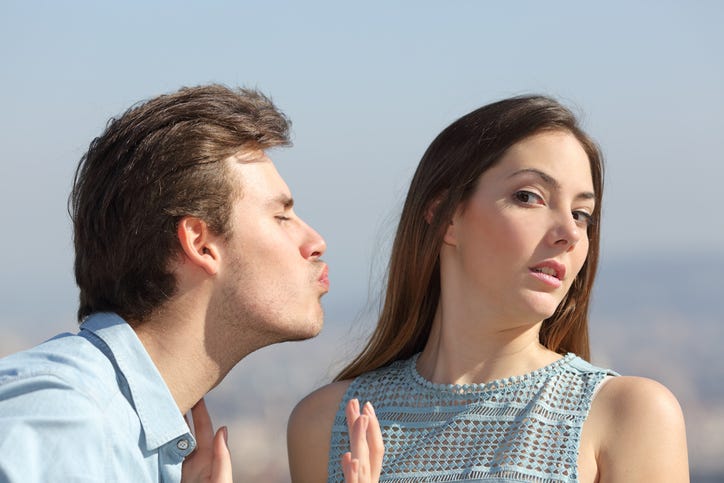 Man confessing his love