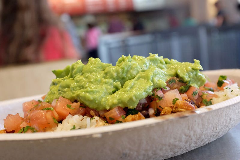 Guacamole sits on a dish at a Chipotle restaurant on March 5, 2014 in Miami, Florida. 