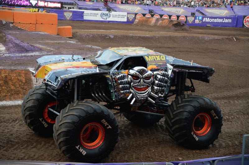 World Champion Tom Meents attempts a never-before-done front flip of his Monster Truck at MetLife Stadium on June 13, 2015 in East Rutherford, New Jersey.