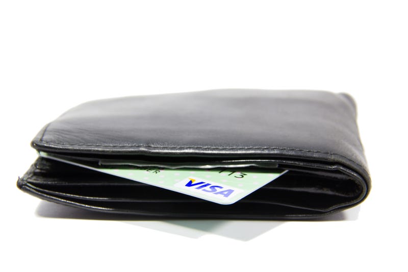 VISA Card in billfold.