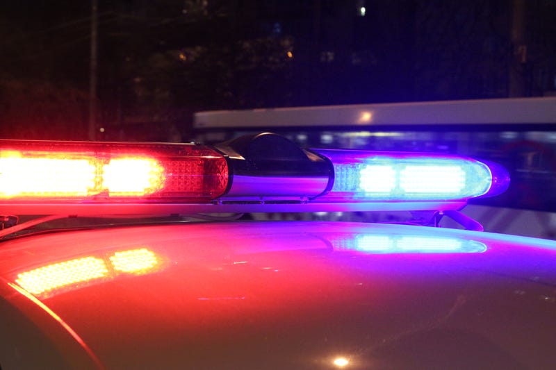 Police car lights