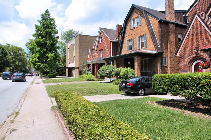 Houses in a Pittsburgh neighborhood