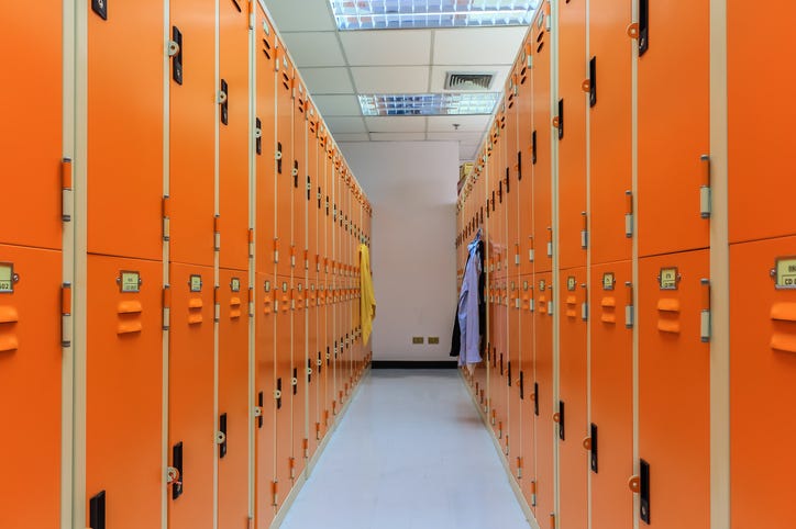 SCHOOL LOCKER ROOM