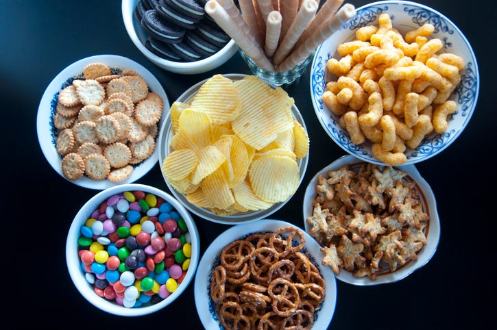 Processed foods. 