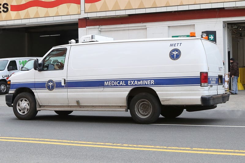 Medical Examiner's Office vehicle.