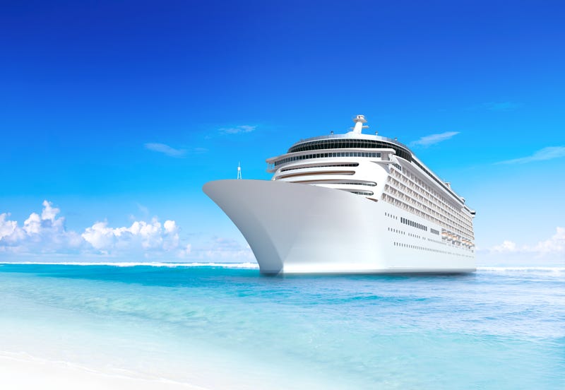 Big cruise ship in water
