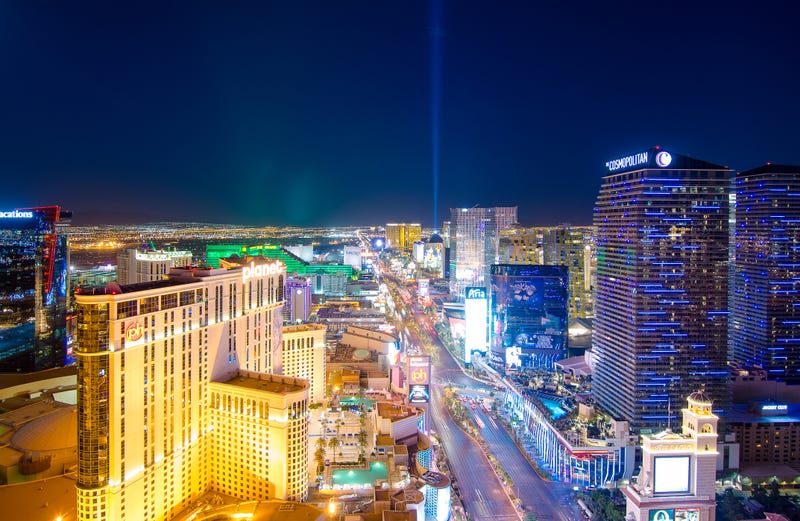 Las Vegas Strip at night. 