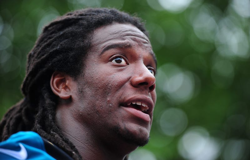 Former NFL player Sergio Brown speaks to the media in 2015.
