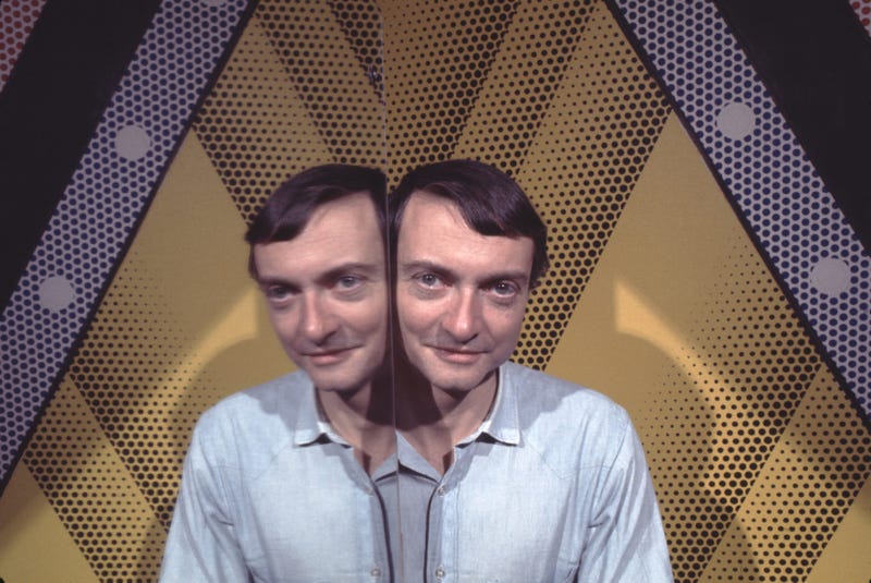 Pop artist Roy Lichtenstein in his New York studio in 1968. 