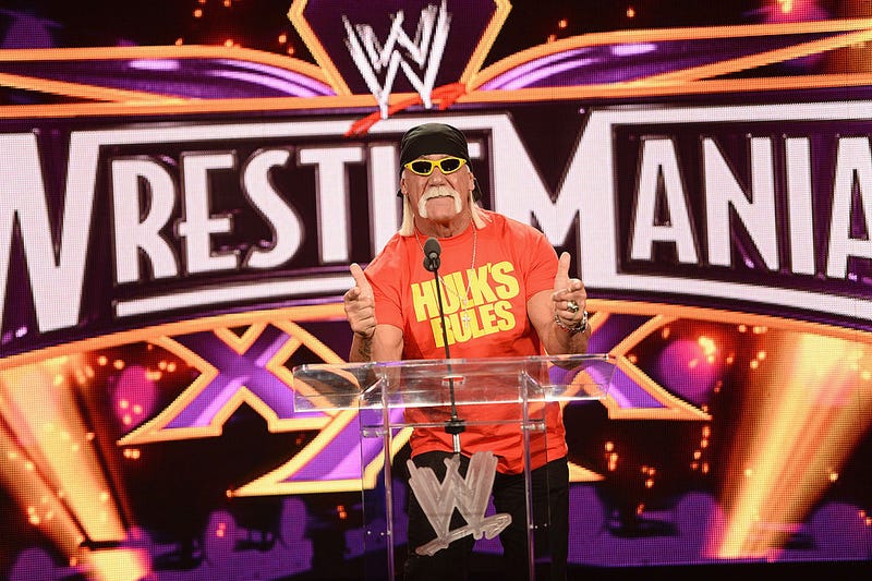 Hulk Hogan attends the WrestleMania 30 press conference at the Hard Rock Cafe New York on April 1, 2014 in New York City.