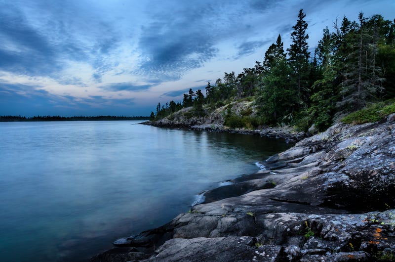 Peter Joice was on a ferry boat, leaving from Grand Portage, Minnesota, and headed for Lake Superior's Isle Royale. That's when he fell into the notoriously cold Lake Superior and was forced to swim the rest of the way to the remote location and wait for help.