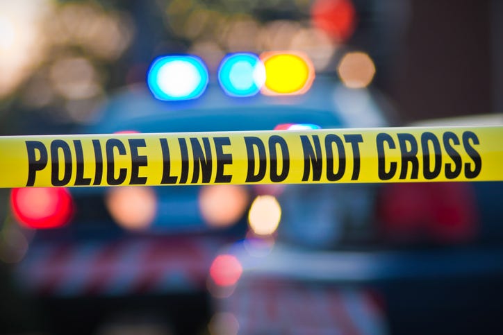 Police tape. 