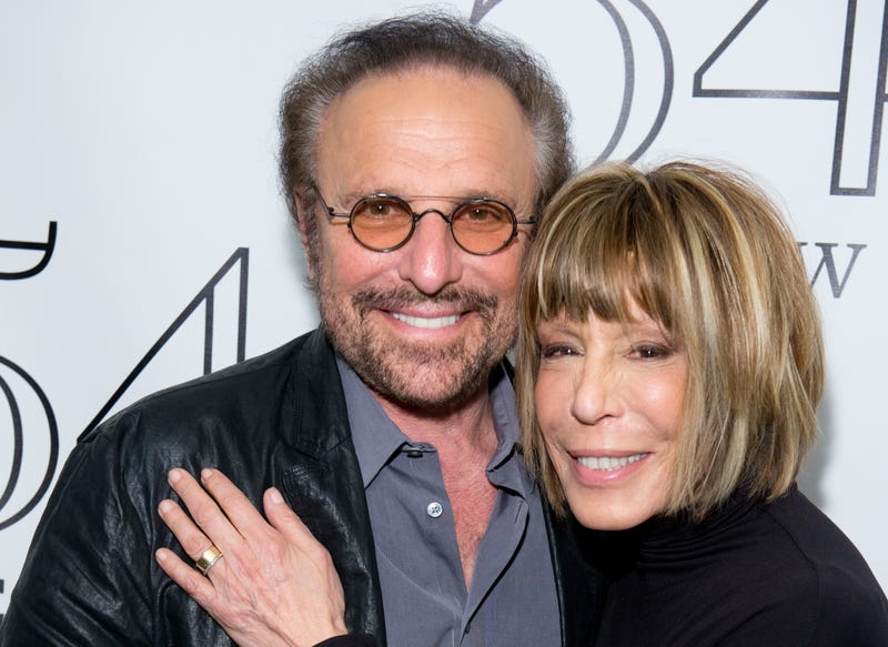 cynthia weil and barry man before backdrop at event